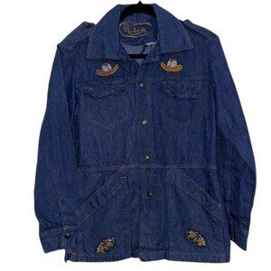 Rubens Vintage Denim Jacket With Embroidery
